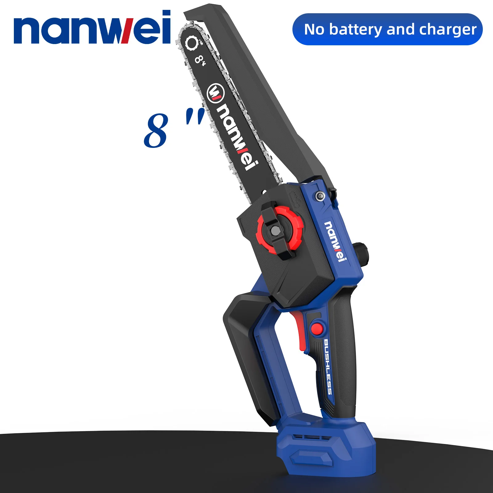 

Nanwei brushless lithium-ion outdoor logging electric chain saw logging saw home small single-handed chain saw