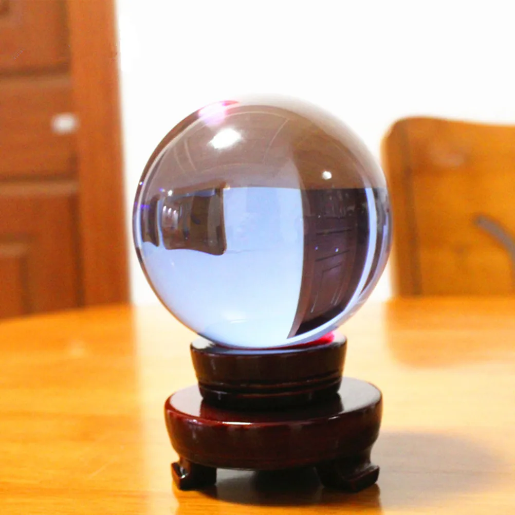 

4Cm Crystal Ball Sphere Clear Glass Solid Sphere For Photography Prop Meditation Display Decor Feng Shui Crystal Ball Party