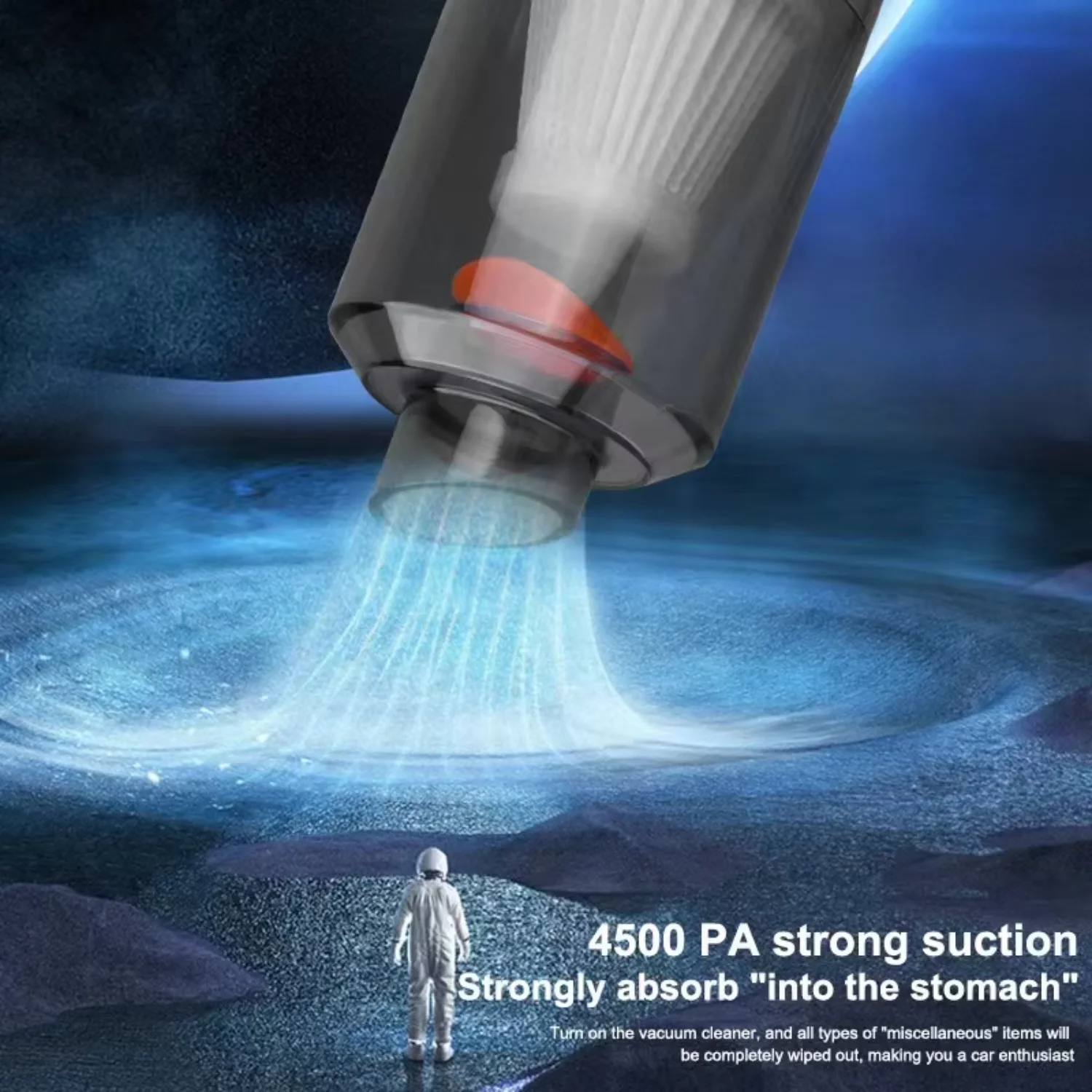 휴대용 휴대용 자동차 진공 청소기, 가정 및 자동차 이중 목적 무선 다기능 충전 진공 청소기