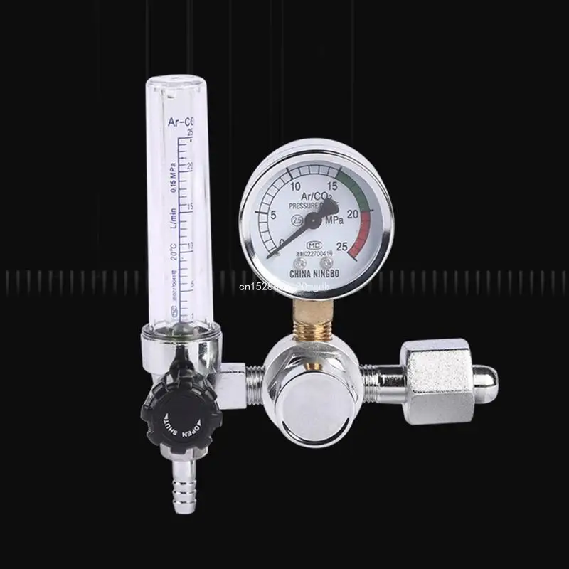 0-25mpa Pressure Reducer-Argon Gas-Pressure Regulator Gauge Welding 5/8