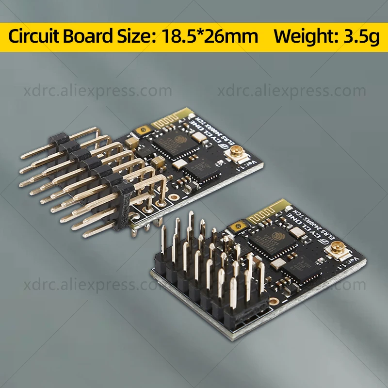 CYCLONE ELRS-receptor PWM para Dron teledirigido, dispositivo de 2,4G, 7 CANALES, RX 2400RX ExpressLRS, Protocolo PWM/CRSF, FPV, ala fija, coche, barco, Quadcopter