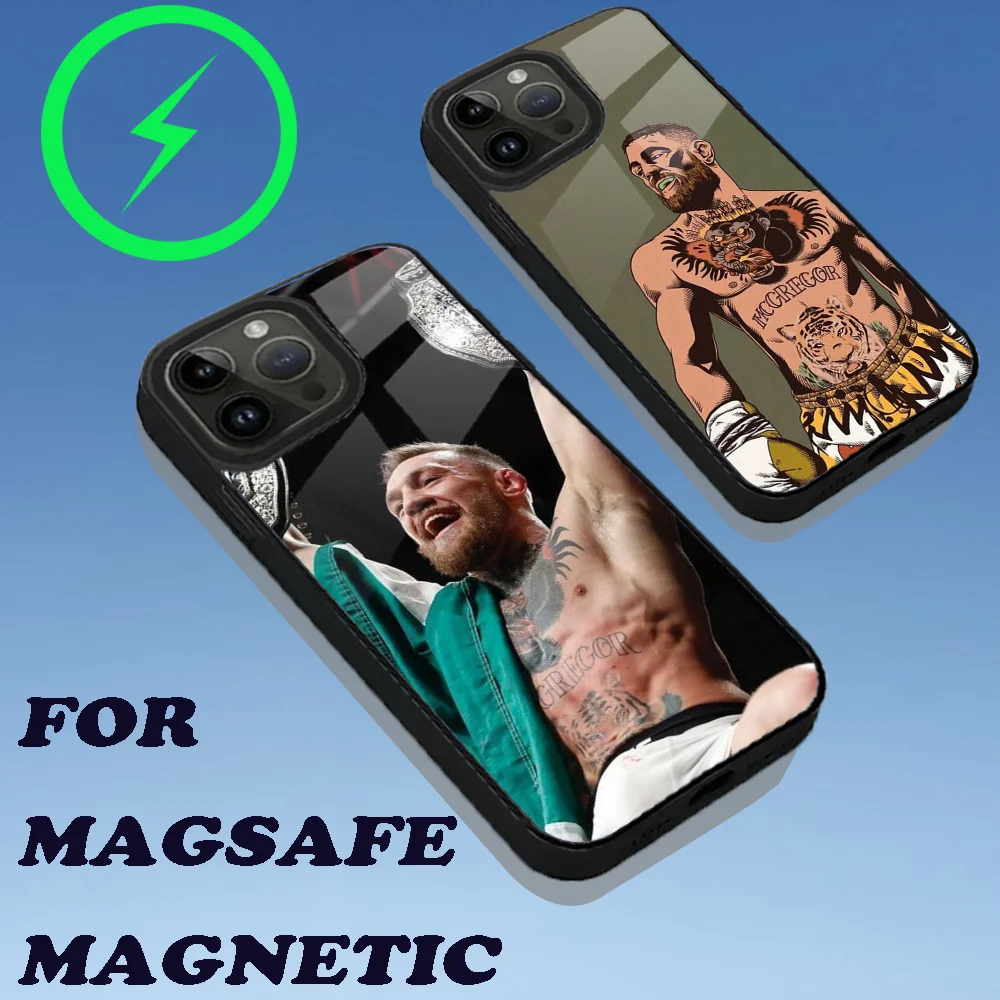 

C-Conor McGregor Boxing Phone Case For iPhone 16,15,14,13,12,11,Plus,Pro,Max Mini Magsafe Magnetic Wireless Charging
