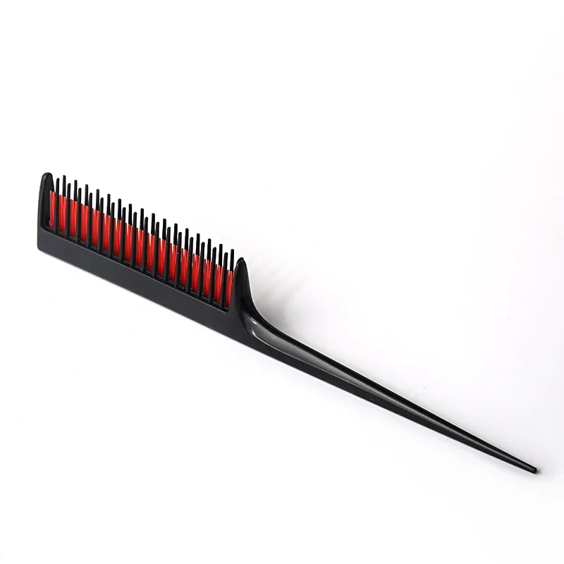 200Pcs The New Hot-selling Three-layer Pointy-tail Flat Comb With Dense Teeth Hair Pick Hair Head Comb Women's Plastic Hair Comb