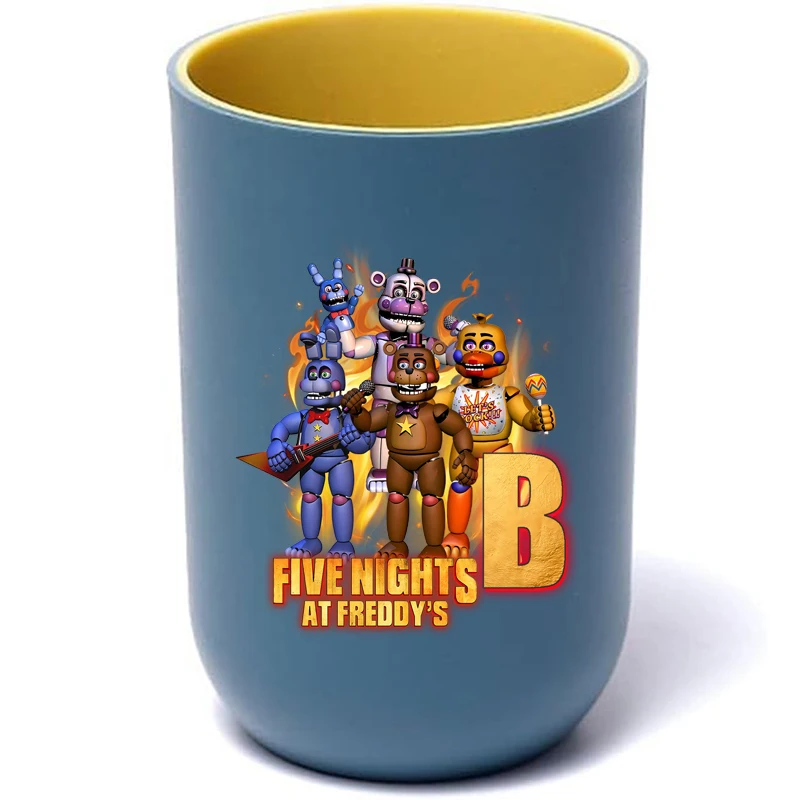 Five Nights At Freddys Bambini Tazza di Acqua FNAF Spazzolino da Denti Tazza Ragazzi Collutorio Tazze Del Bambino Del Fumetto Tazze di Risciacquo Bottiglia di Dentifricio Regalo