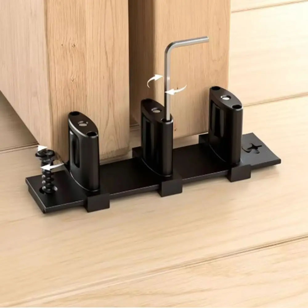 Durable Sliding Door Bottom Guide Roller Adjustable Anti Jump Hardware For Closet Wardrobe Cabinet Door Repair Parts