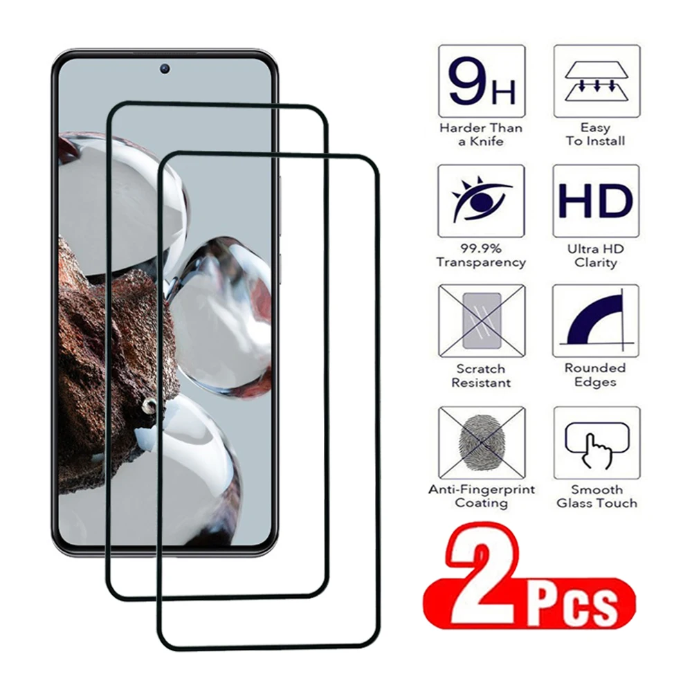 2Pcs Tempered Glass For Xiaomi Mi 11 12 13 14 Pro Protective Glass Xiaomi Mi 11X 11i 11T 12T 13T Lite Pro Screen Protector Film