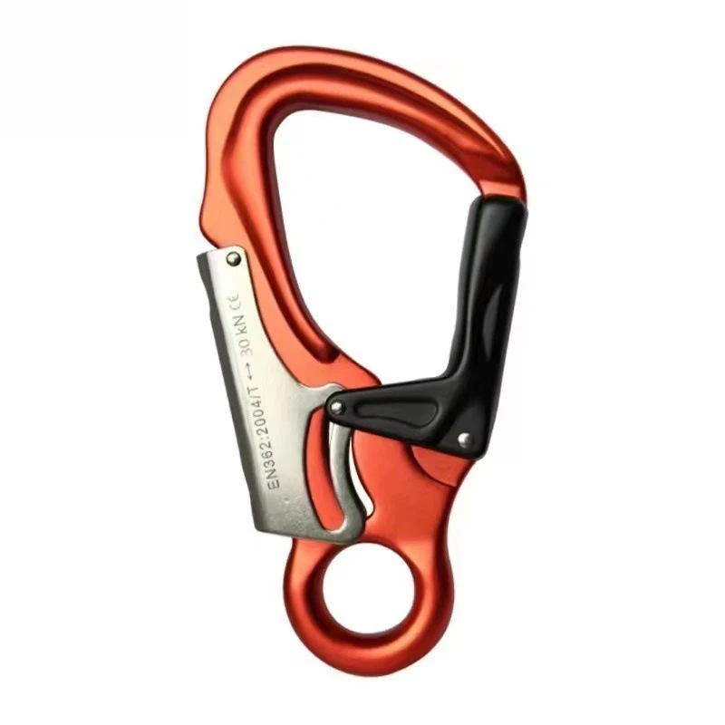 K-Lock Carabiner Mountain Rescue Safety Hook High-Altitude Work Retainer Rock Climbing Small Eye Fall Protection Fastener