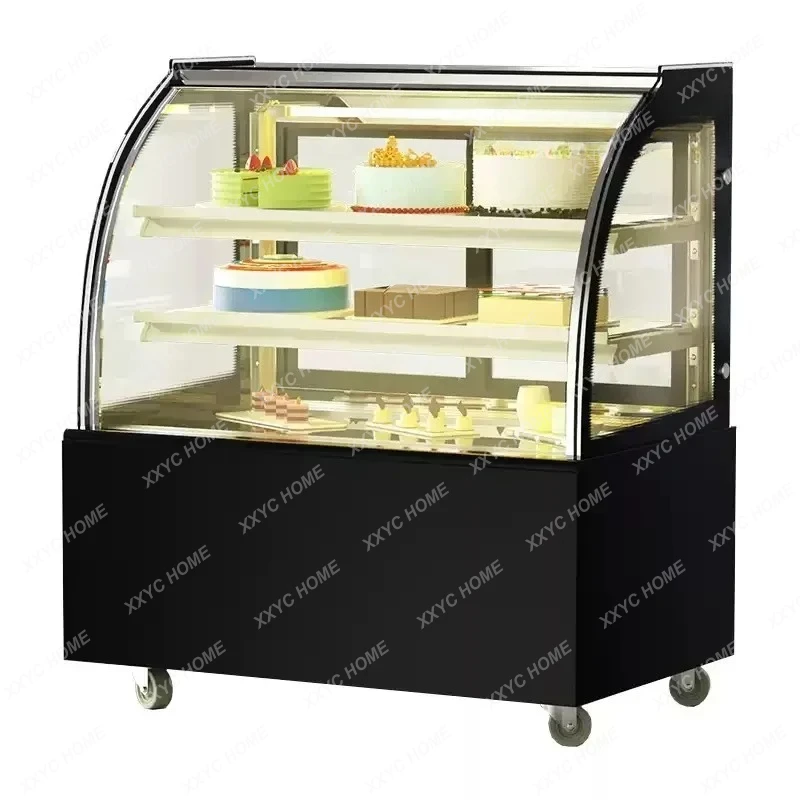 A recepcion Mostrador Cake Display Cabinet Commercial Refrigerated Display Cabinet Fruit Dessert Deli Desktop Fresh-keeping