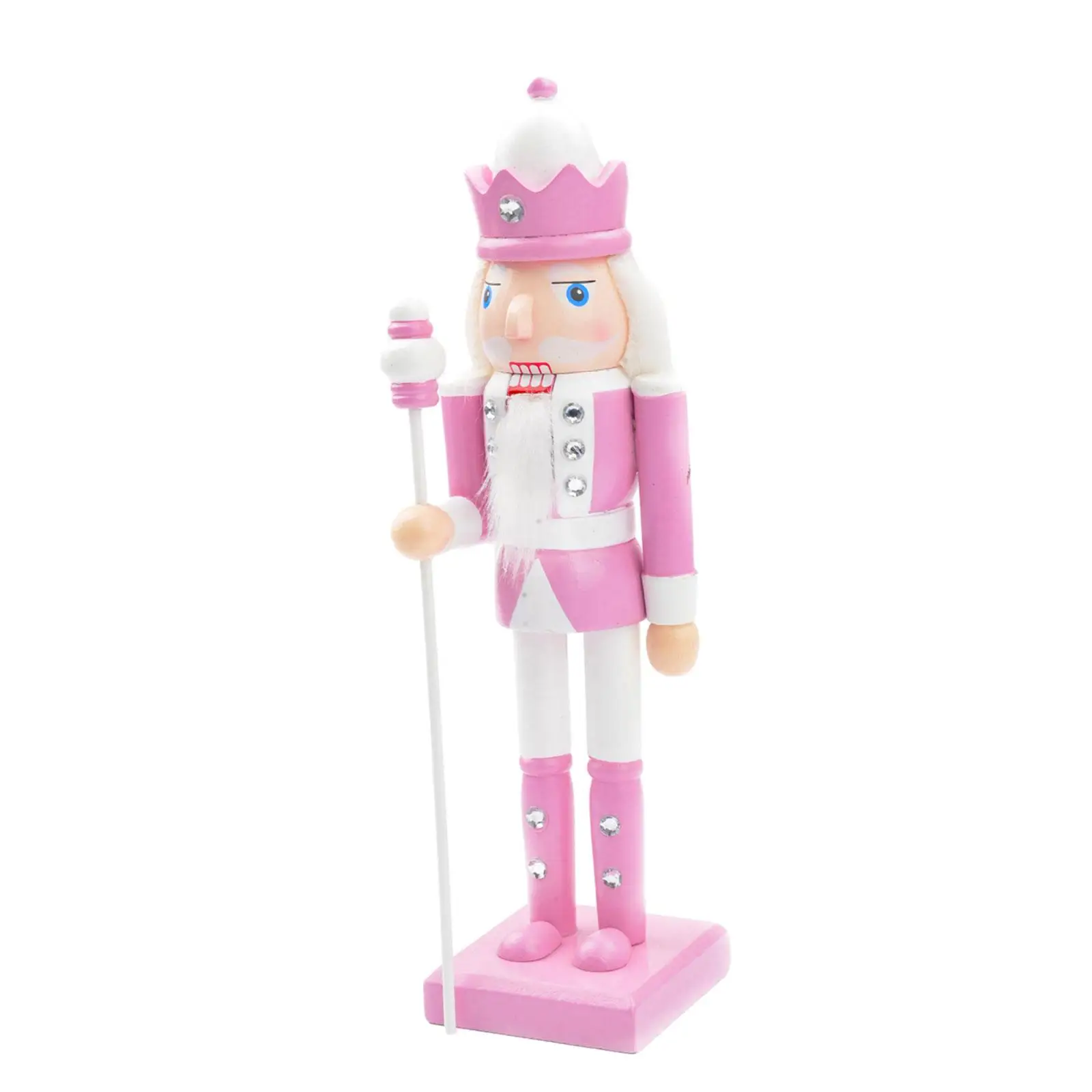Wooden Nutcracker Ornament 10inch Christmas Decor Christmas Nutcracker Soldier for Bedroom Party Xmas Tree Scene Layout Festival