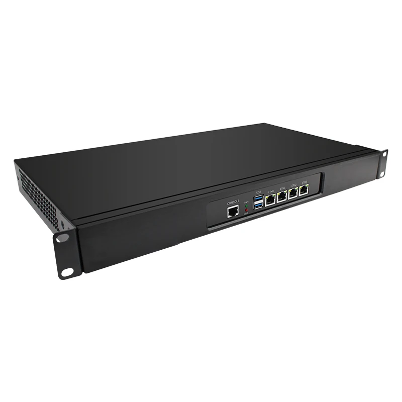 Urządzenie sieciowe IKuaiOS do montażu w stojaku N100 4x2.5G Ethernet do routera Firewall kompatybilne z Pfsense Mikrotik Debian 1264NP-4L