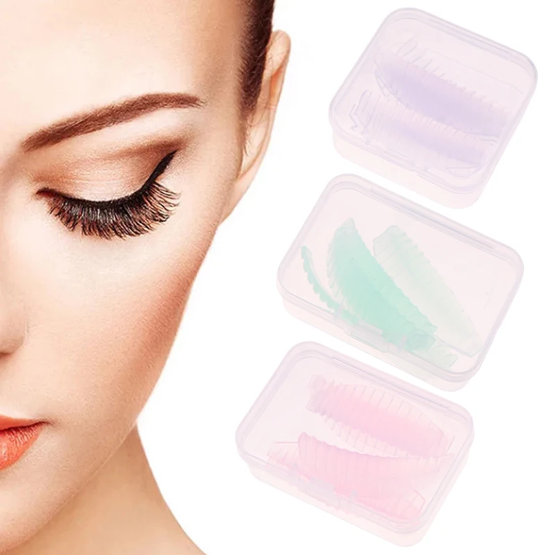 4 pares de silicone cílios perm almofada doce cor reutilizável lavável cílios modelador hastes cílios hastes ferramentas de maquiagem