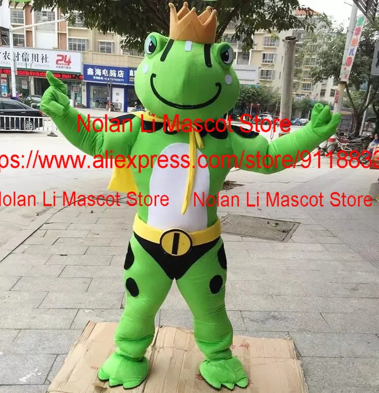 Hot Sale Frog Mascot Costume Cartoon Animal Cosplay Fancy Dress Birthday Party Holiday Celebration 1186