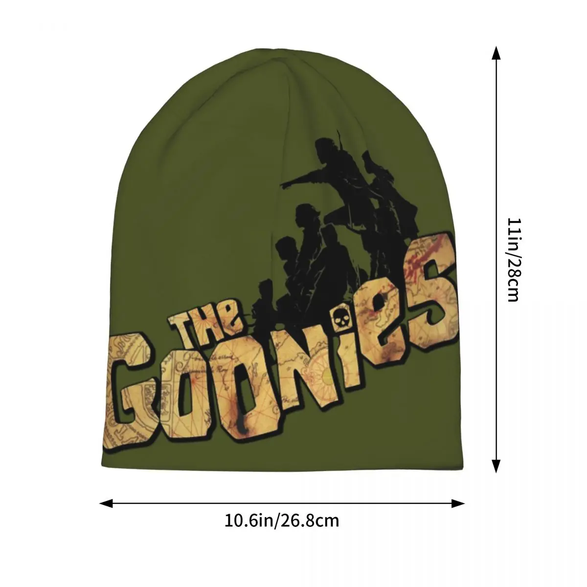 The Goonies Movie Never Say Die gorro de punto cálido, gorro de moda, gorros para exteriores para hombres, mujeres y adultos, Otoño e Invierno