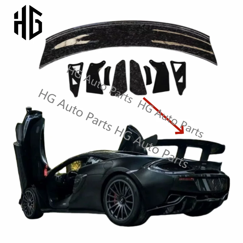 GT4 style car body kit for mcLare 540 570s 570gt carbon fiber front bumper kits Side skirt rear trunk spoilers