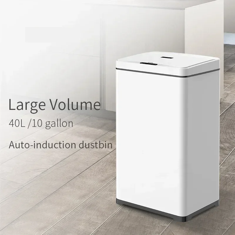 11gallon Auto Sensor Dustbin 42L Smart Trash Can kitchen cabinet dusty commercial metal public rubbish Garbage recycle Waste Bin