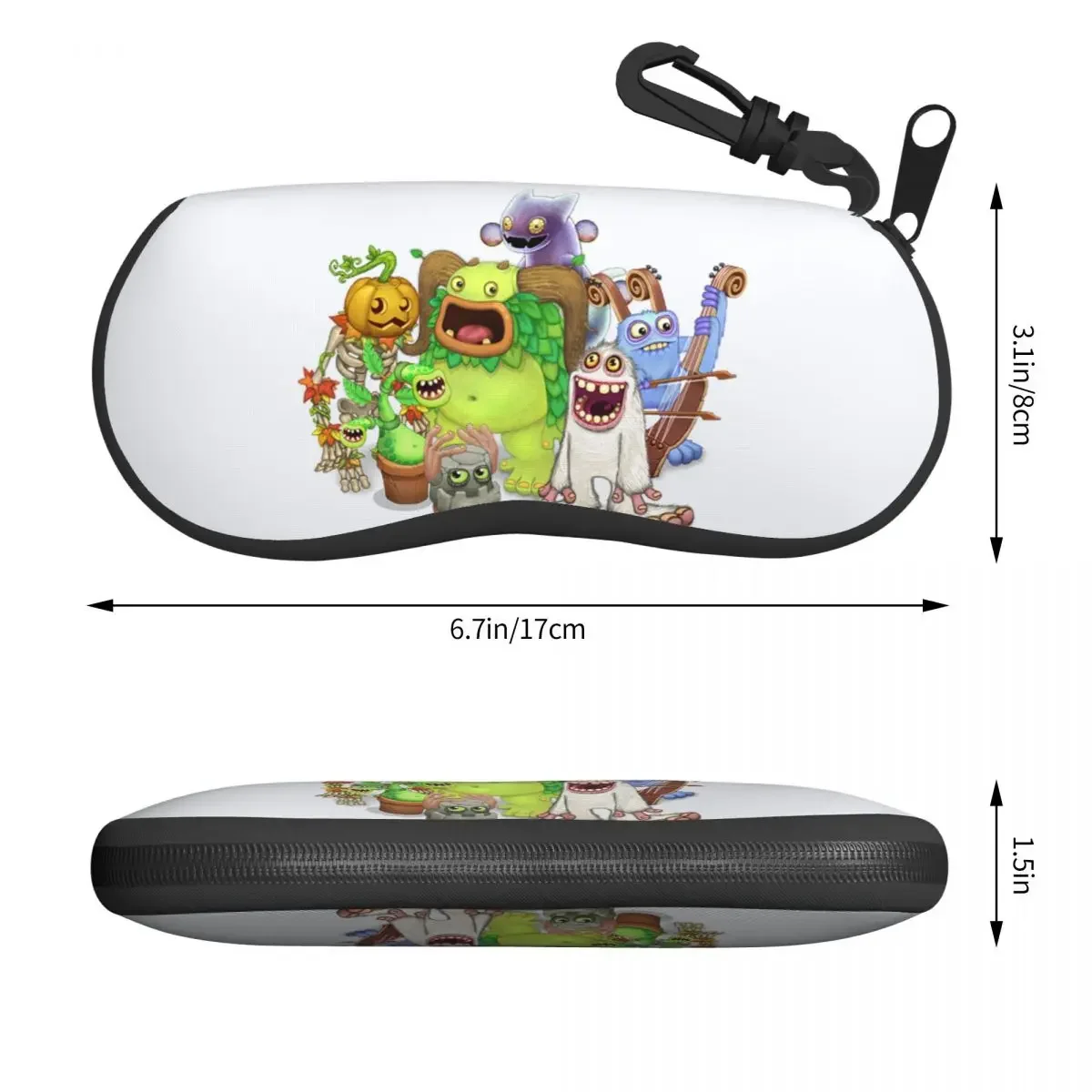 My Singing Monsters Shell Eyeglasses Case Men Women Cool Kawaii Cartoon Anime Game Glasses Case Sunglasses Box Pouch