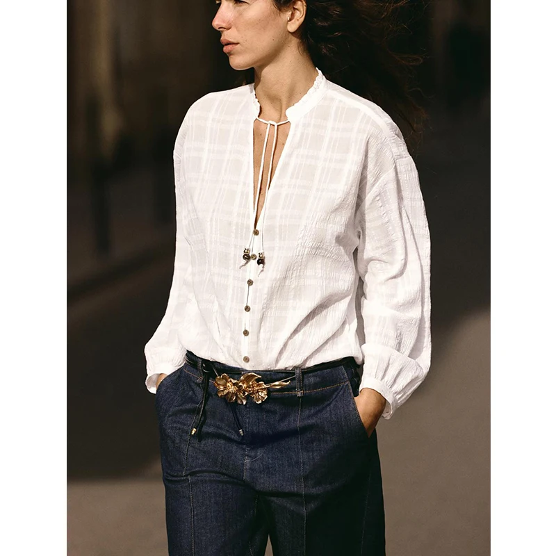 春の新作 レディース カジュアル ロングスリーブ ラウンドネック 木製ボタン レイヤード装飾 シンプル スタイリッシュ 通勤 ウィンドブレーカー...