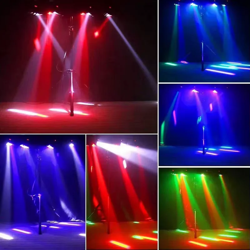 Imagem -06 - Mini Led Spider Effect Light 8x3w Eight Eye Stage Show Disco dj Festa Clube Bar Dmx512