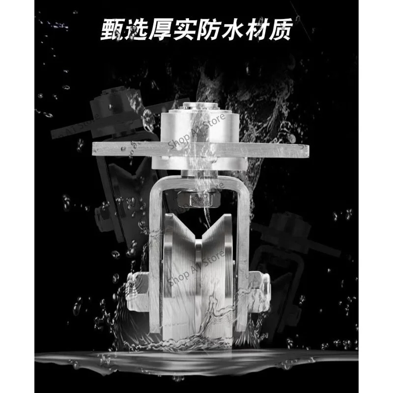 304 Stainless Steel V U H Shaped Omni-wheel Universal Pulley Slidjng Gate Accessoreis Ground Rail Rollers