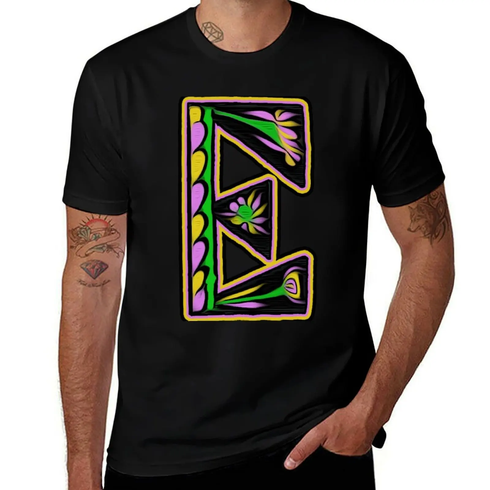 THE LETTER E - 2018- 40 DAY CHALLENGE - HAND DRAWN - GRAHIC ALPHABET T-Shirt Performance Dry Fit T-Shirt
