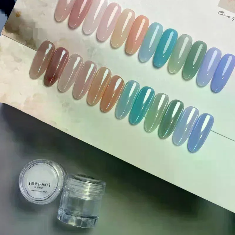 Plating Aurora Chrome Nail Powder Orange High-Gloss Moonlight Mirror Fine Glitter Pigment Aurora Pearl Rubbing Dust Chrome 1Jar