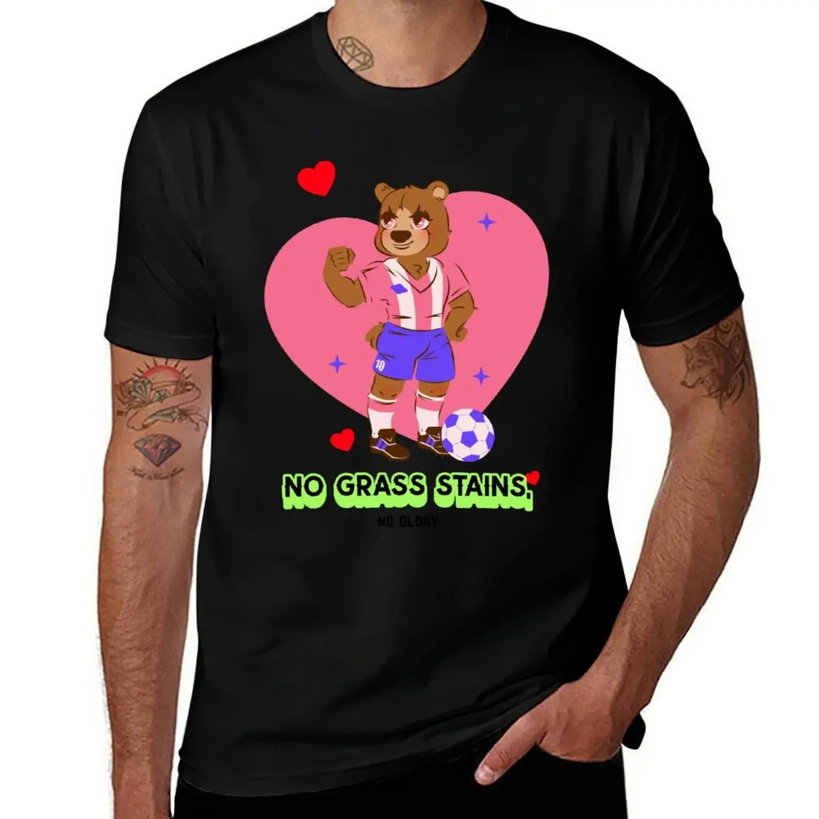 

No grass stains, no glory, Playing Soccer T-shirt T-Shirt funny costumes new edition summer tops topping men t shirt