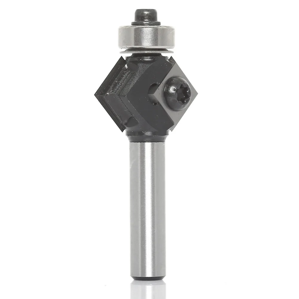 Interchangeable Blade Woodworking Milling Cutter, Flat Corner Cutting Tool Manganese Steel Wood Cutter for Wood Processing