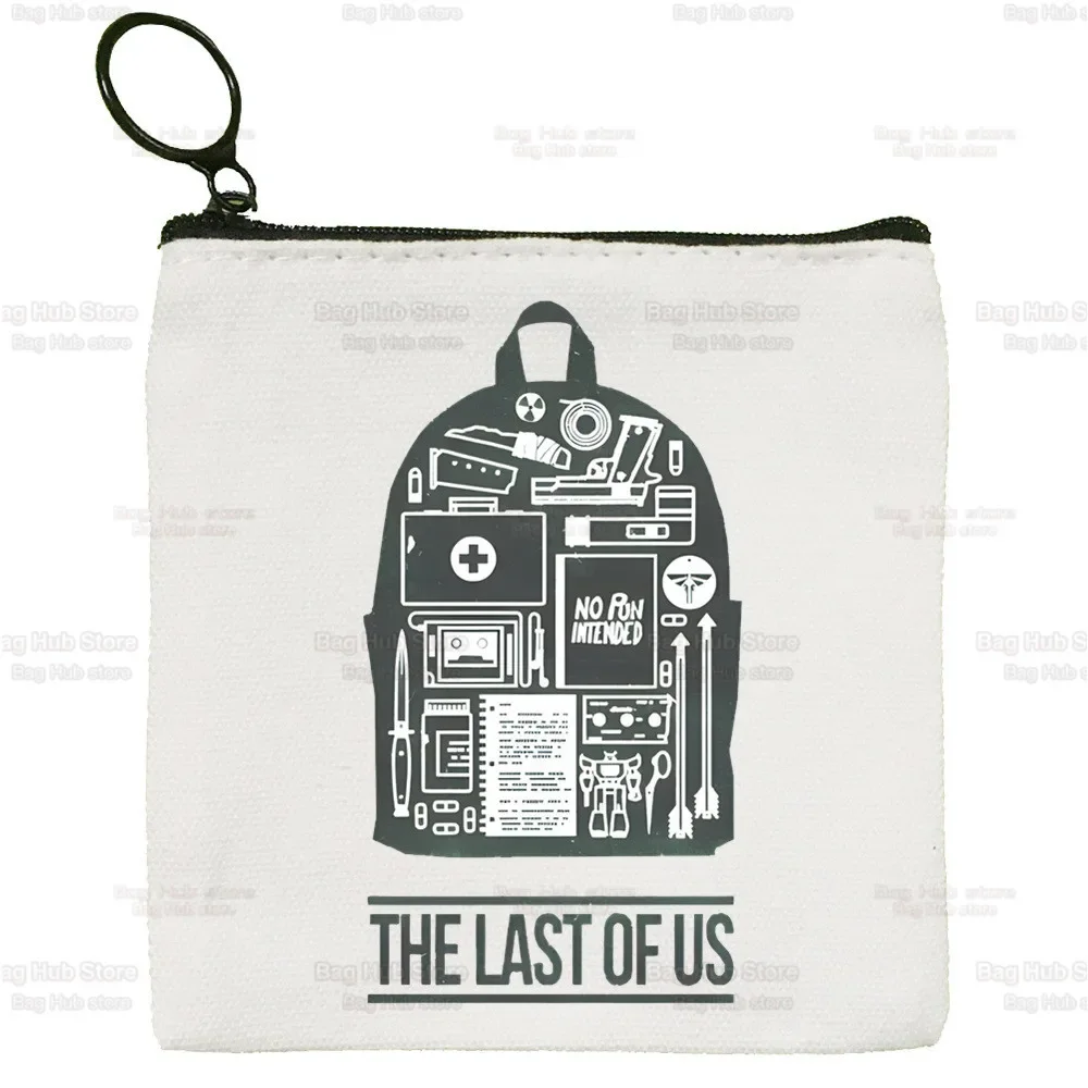 The Last of Us-monedero de lona Joel Ellie, bolsa de almacenamiento, Firefly, monedero para llaves de escenario infectadas