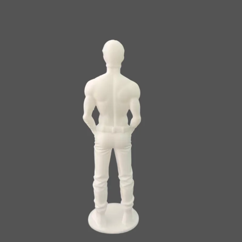 New 3D Printed Muscle Man Sculpture Desktop Ornament Jeans Pocket Figurine Simple Trendy ornament Love Room Living Room Decor