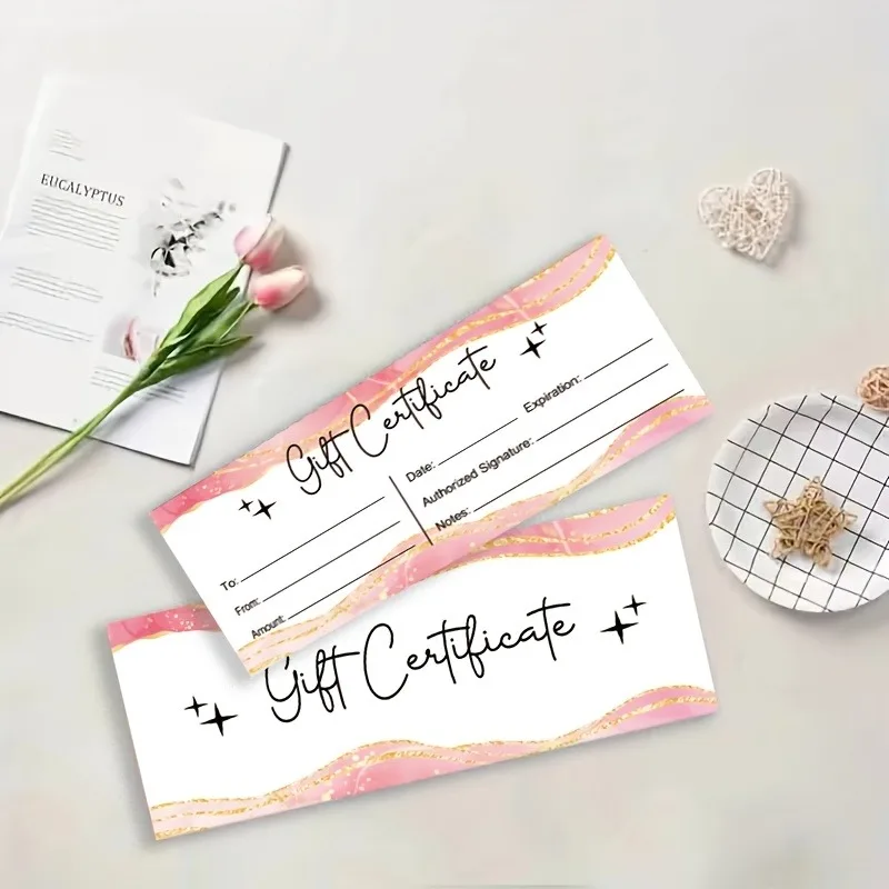 

16×5.4cm Blank Coupon Cards 100Pcs Printable Vouchers DIY Custom Design Discount Tickets for Loyalty Programs