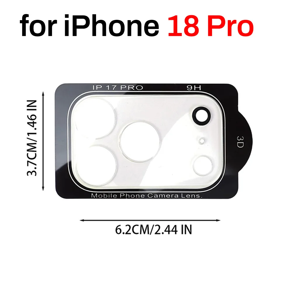 Voor iPhone 18 Ultra 9H Gehard Glas Lensbeschermer voor iPhone 18 Pro/18 Pro MAX HD Heldere Cameralens Anti-kras Film 18PM