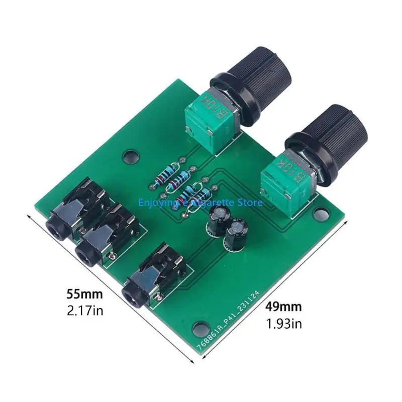 Passive Source Blending Board mit 3,5 mm Löchern, Audios Mixer Board Combiner Modul für zwei Tonsignale und einen Ausgang in – Detail 6