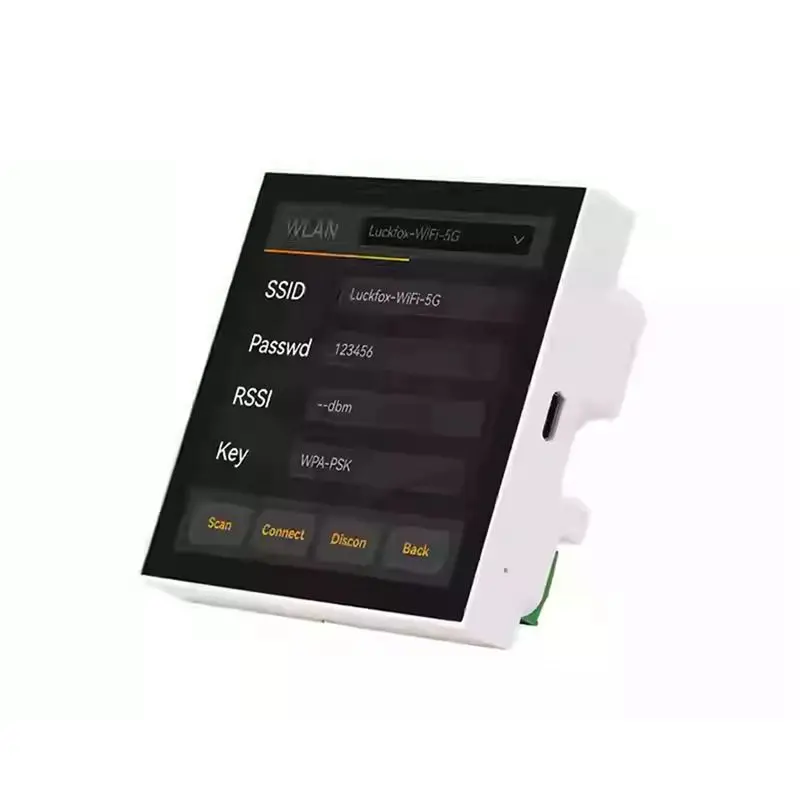 ABXF-4 Inch Smart Wall Switch 86-Type Touch Screen Center Control Panel RV1106G2 0.5TOPS With WIFI Bluetooth