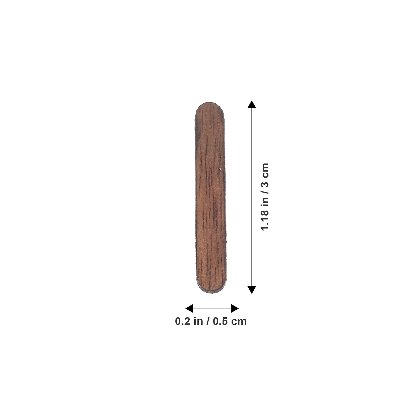 12Pcs Blank Wood Hour Marker for DIY Clock Vertical Bar Style Exquisite Craftsmanship Smooth Texture Wall Clock Movement