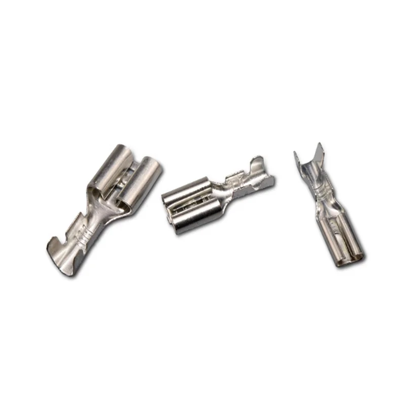 フック付きの透明な編組コネクタ,2.8mm,50セット,2.8mm