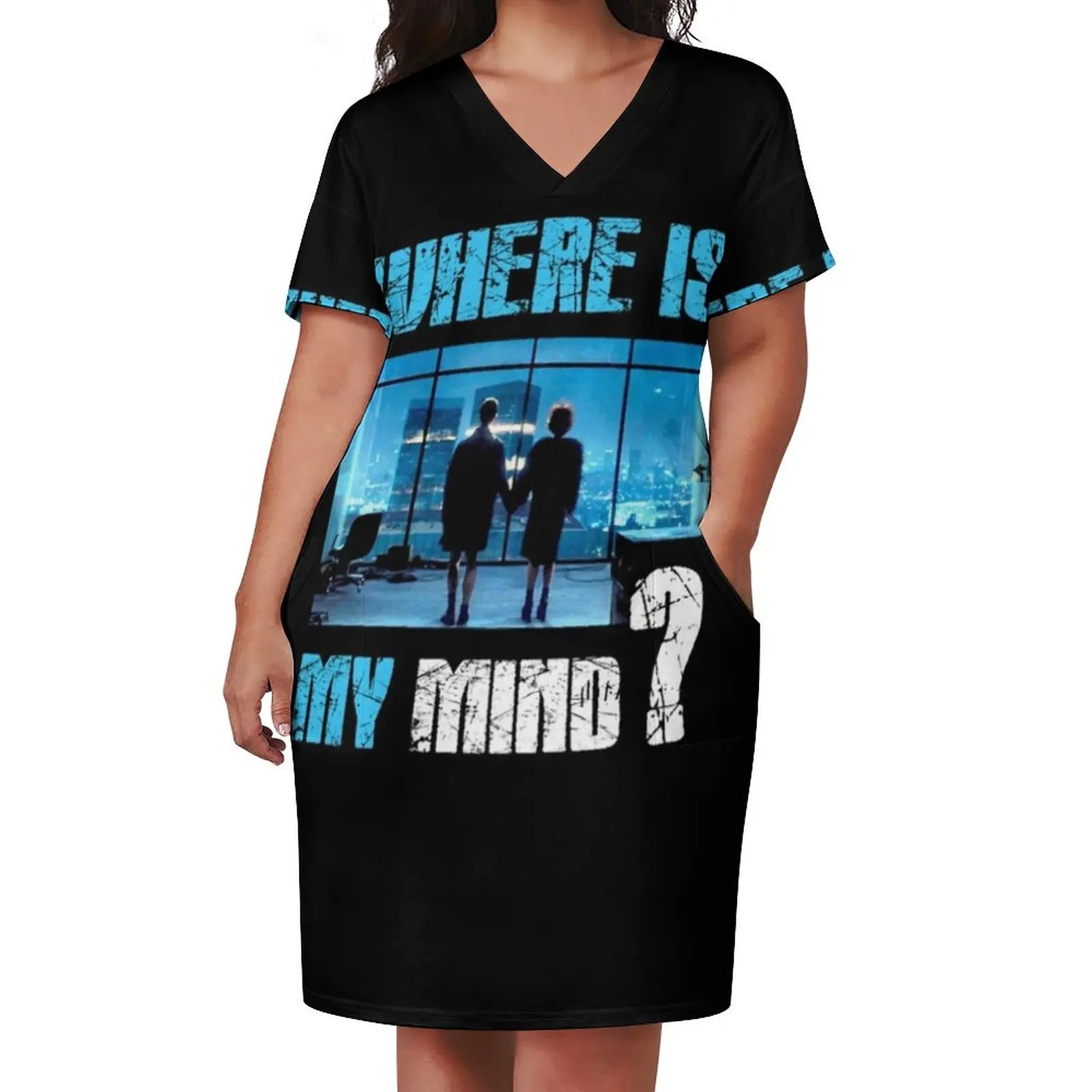 Where is my mind Loose Pocket Dress Dresses summer dress for women 2025 Women's dress