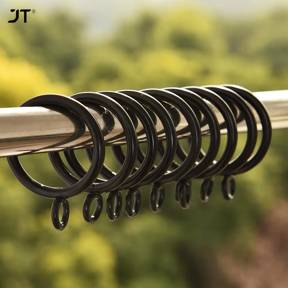 10pcs 25/28/38/45/55mm Curtains Rods Metal Curtain Rings Hanging Rings Essential Home Products