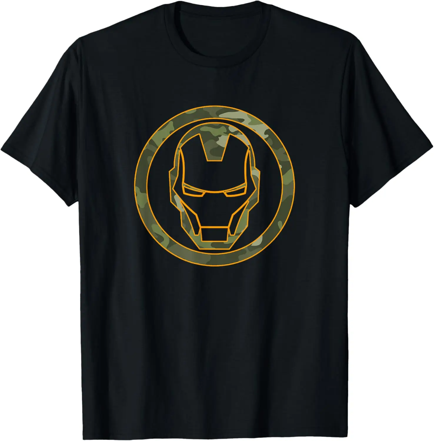 

MINISO X Marvel Avengers Iron Man Camouflage Logo T-Shirt