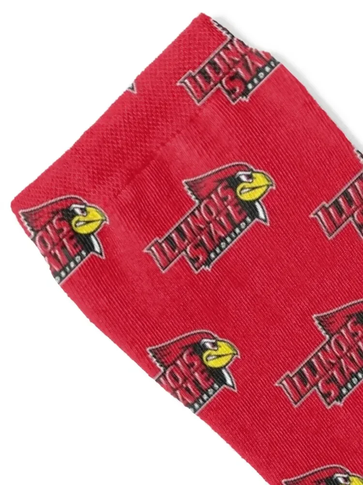 the Redbirds Illinois State-icon Socks soccer anti-slip anti slip football Climbing cotton Men Socks Luxury Brand Women's