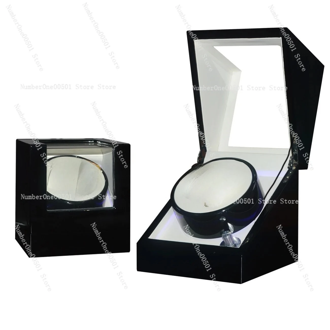 Watch shaker box mechanical rotating placer storage