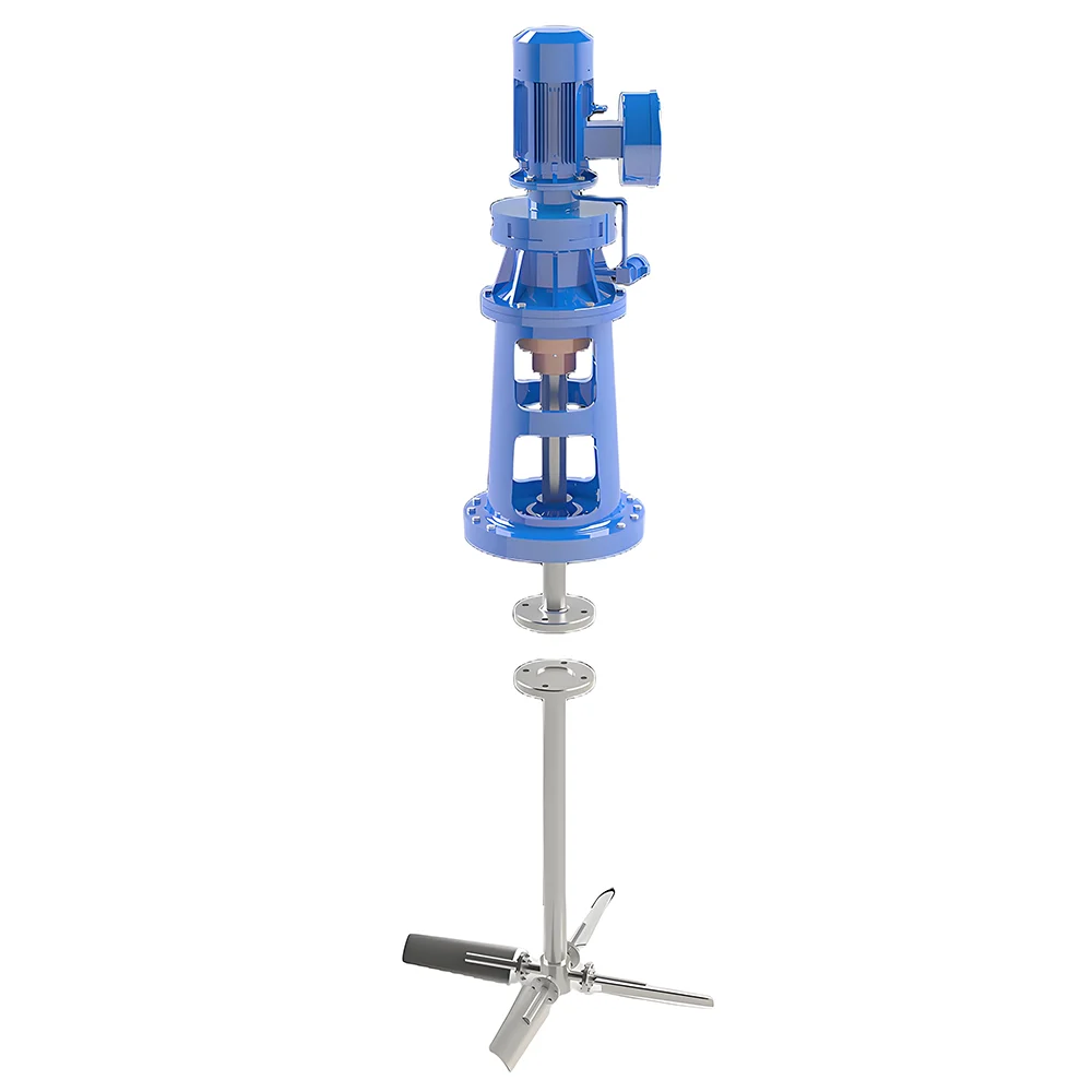 Vertical stainless steel paddle mixer flocculation reaction tank agitator dosing agitator for sewage treatment
