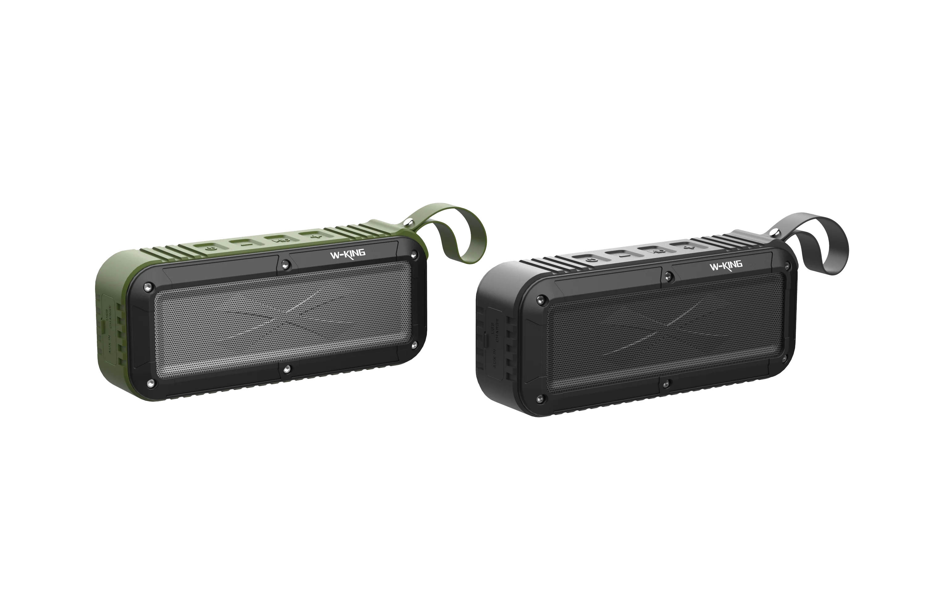 W-KING S20 Portable Rugged Outdoor Speaker Waterproof Mini Bluetooth Speaker Sound Bar Supporting TF Card FM Radio NFC