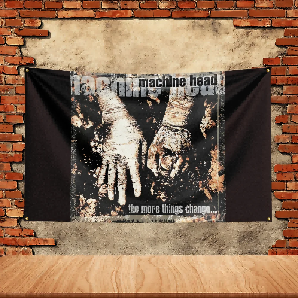 90X150ft Machine Head Band Party Flag Polyester Printed Flag Banner Tapestry for Garden Garage Decoration Concert Flag - Detail 1