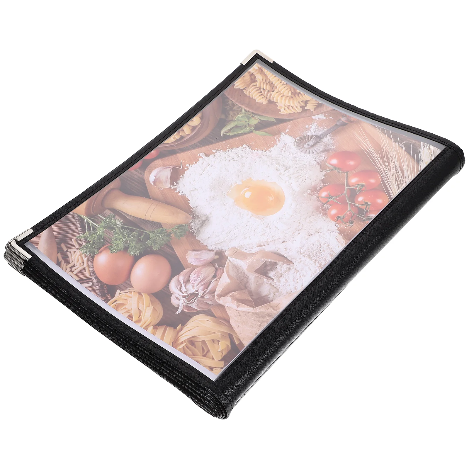 Transparent PVC Loose-leaf Recipe Book The Menu Holding Simple Practical Price List Meal Holder Folder Skin DIY Clear Cover