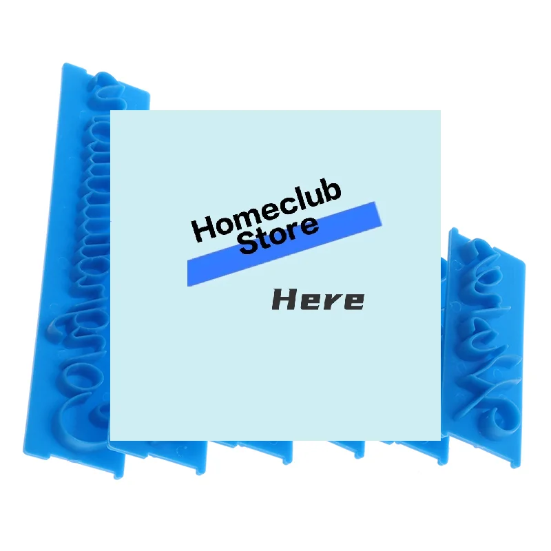 6pcs/set Plastic Letters Mold Happy Birthday Best Wishes Baking Molds Decoration【Homeclub】