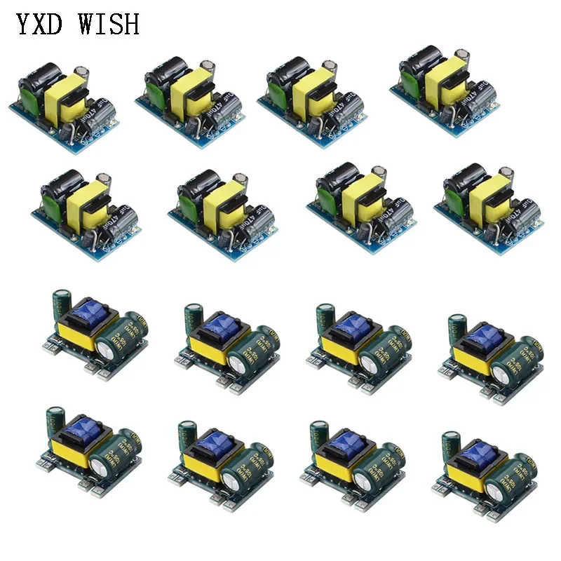 10pcs AC-DC Isolated Switch Power Supply AC-DC 5V 700mA 12V 300mA 3.5W Buck Converter Step Down Switch Power Supply Board