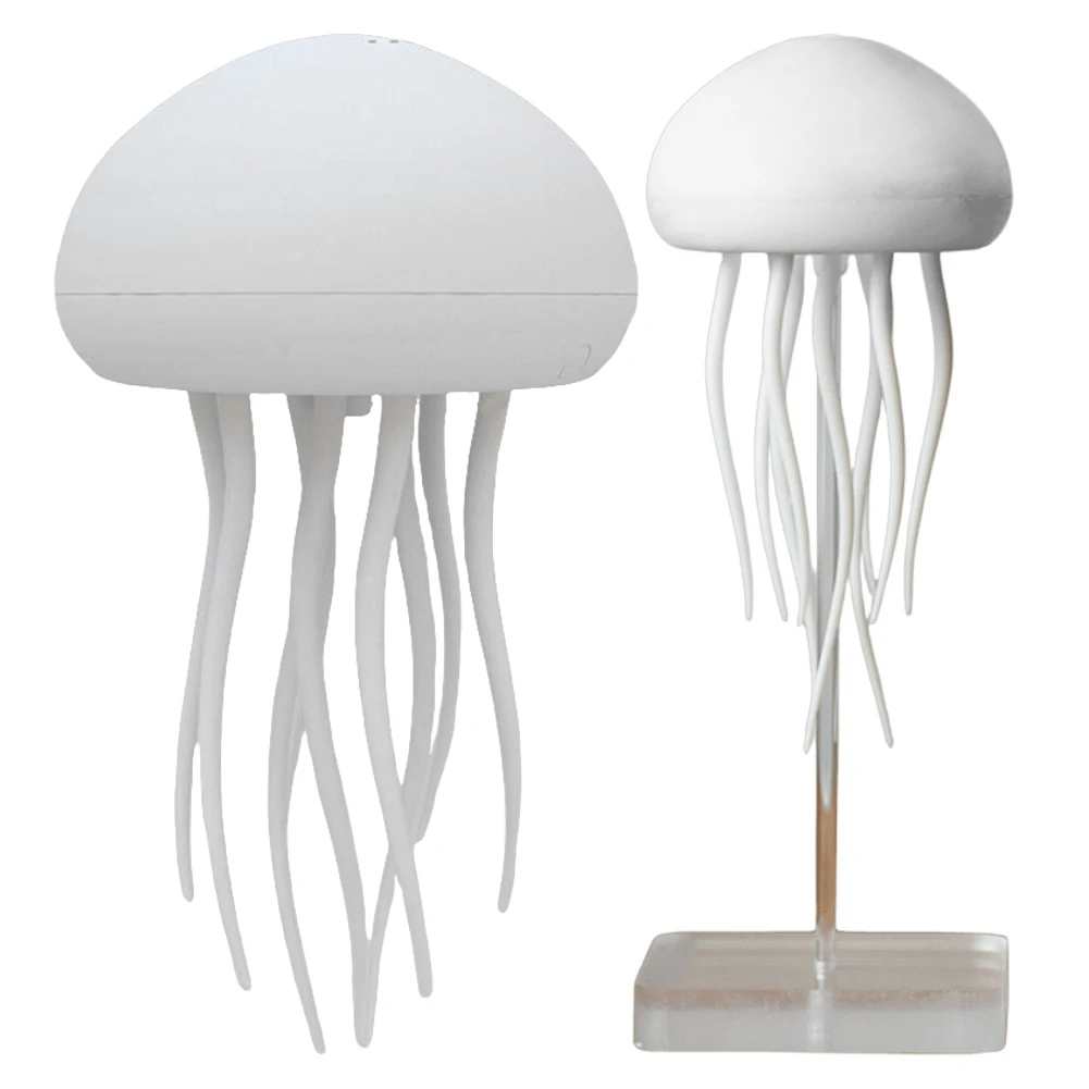 3D Jellyfish Night Light Jellyfish Bedside Lamp with Rotating Tentacles Creative Sleeping Light Type-C Charging for Kids Room