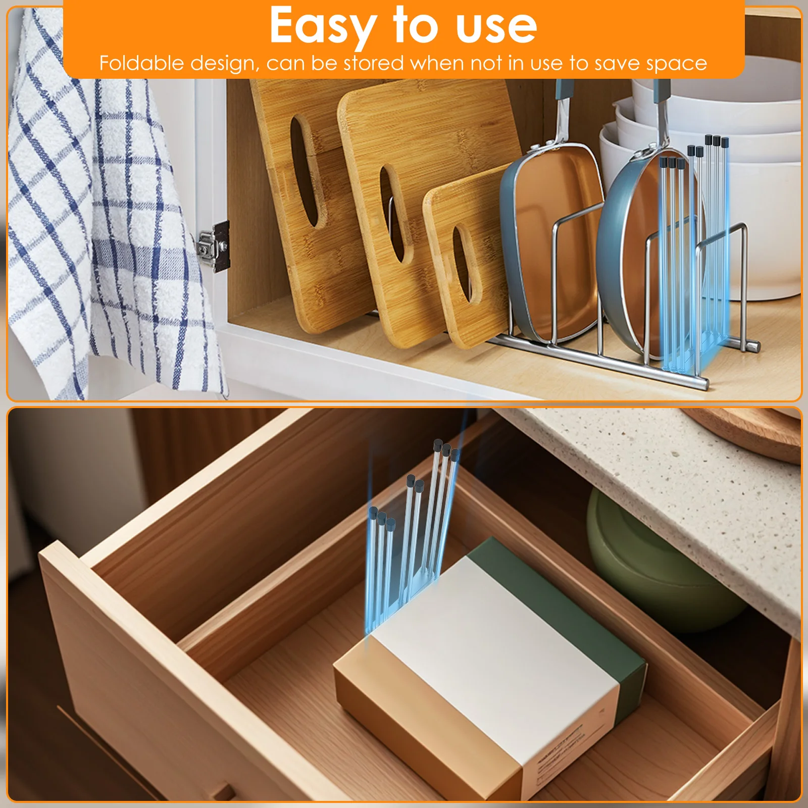 Opvouwbaar droogrek voor babyflessen, roestvrij staal, verticaal droogrek voor babyflessen, intrekbare bekeropslag, afvoerstandaard