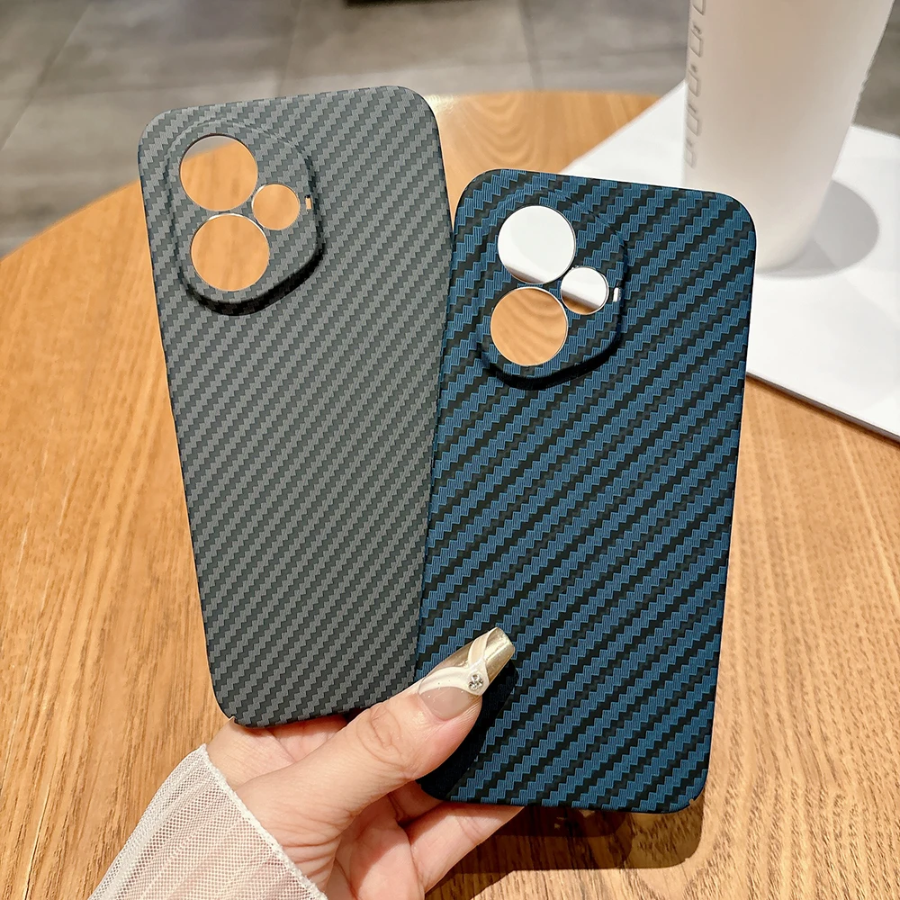 Casing Serat Karbon untuk Honor 400 Cangkang PC Keras Tipis Honor 300/Honor 300 Pro Perlindungan Belakang Anti Sidik Jari Funda Honor 400 Lite