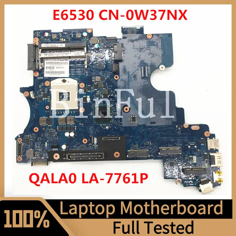 

CN-0W37NX 0W37NX W37NX Mainboard For DELL Latitude E6530 Laptop Motherboard QALA0 LA-7761P HM76 100% Full Tested Working Well